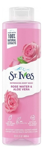 St Ives Body Wash Refreshing Rose Water & Aloe Vera 650ml