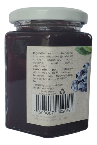 Mermelada Artesanal,endulzadacon Jarabe Deagave.290garandano