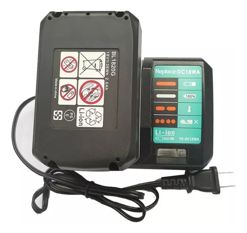Cargador De 14.4v-18v Dc18wa Para Maktec Makita Dc18sg