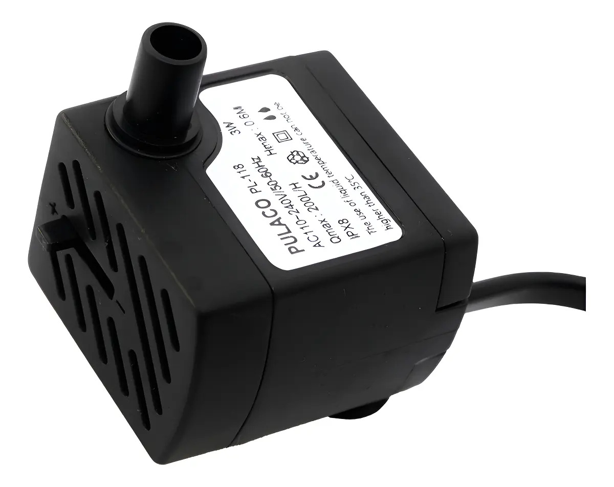 Bomba Submersa Bivolt Pulaco Para Aquário Fontes 3W