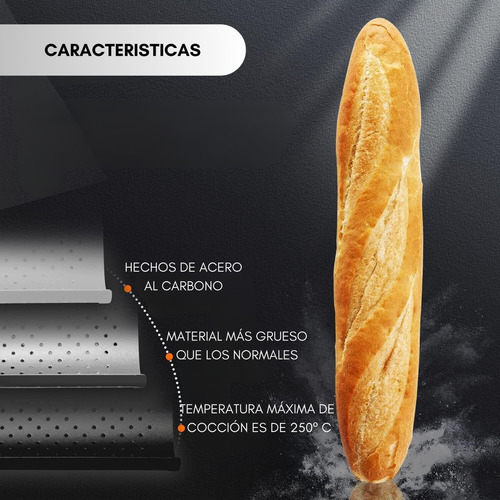 Molde Antiadherente 4 Baguettes Francesas