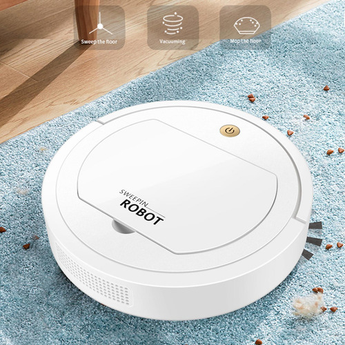 Robot Aspirador 3 En 1, 1200 Mah, Silencioso Para Pelo De