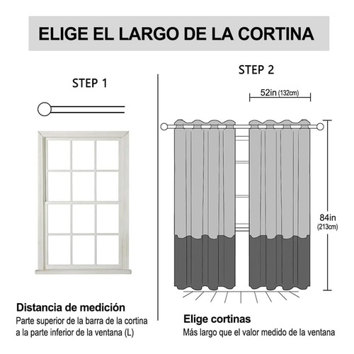 Nanwei 100% Cortinas Blackout Cortinas Largas Con Forro Azul
