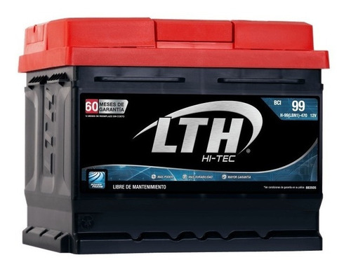 Bateria Lth Hi-tec Chevrolet Spark Ltz 2017 - H-99-470