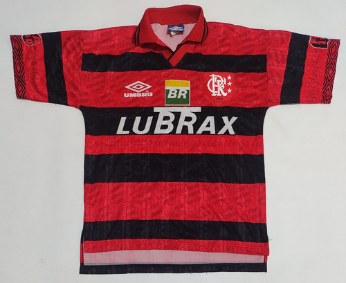 Camiseta Flamengo De Brasil , Umbro , Talle L , Usada Orig.