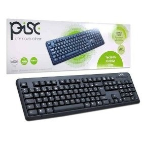 Teclado Pisc Multimidia Slim Kit 20 Peças