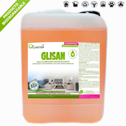 Limpiador De Pisos Bio Multiusos Concentrado Germicida 50 L