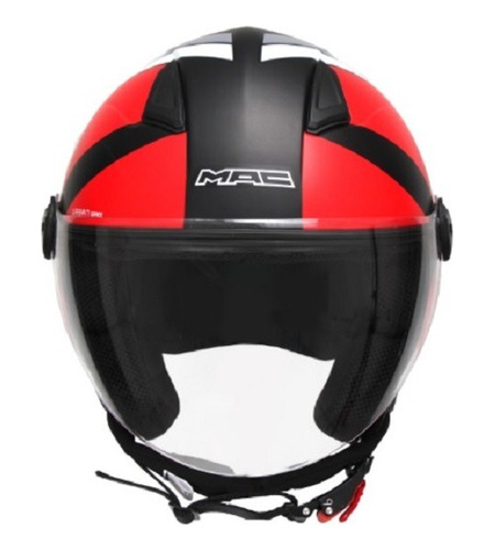 Casco Mac Beat Cyrus Matt Black Red T Xl Om