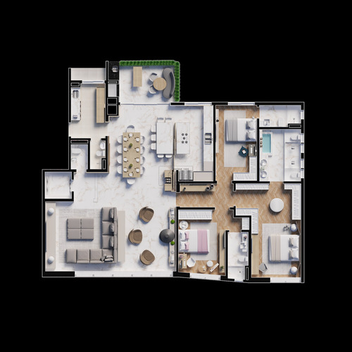 Imagem 11 de 30 de Apartamento Com 3 Dormitórios À Venda Com 404.84m² Por R$ 2.950.400,00 No Bairro Cabral - Curitiba / Pr - Ap 1904