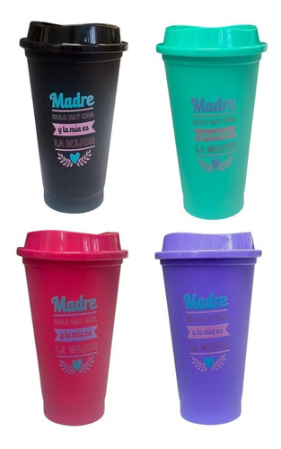 Imagen 6 de 7 de Vaso Reutilizable Dia De La Madre Regalo Souvenir Diseños