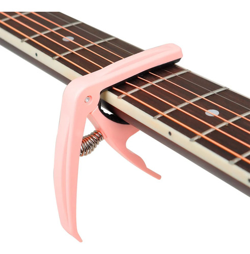 Guitarra Capo Cambio Rápido Accesorios De Guitarra Rosado