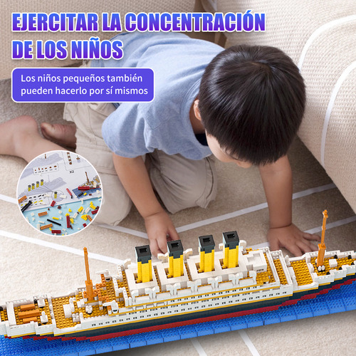 Mini Bloques Titanic Escala Coleccionable Armable Plástico