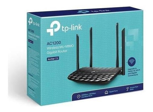 Router Tp-link Archer C6 Ac1200 Dualband Gigabite Mu-mimo Alto Alcance