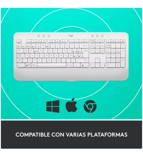 Teclado Inalámbrico Logitech Signature K650 Bluetooth 5.1 Blanco (Español)  –