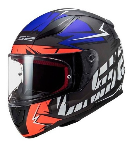 Casco Ls2 353 Cromo Moto Integral Nar Fluo Mate Calle Dompa