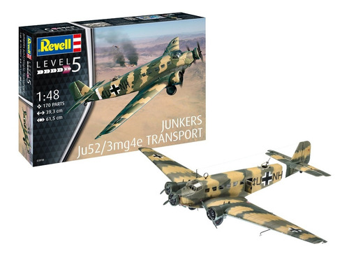 Junkers Ju52/3mg4e Transport - Escala 1/48 Revell 03918