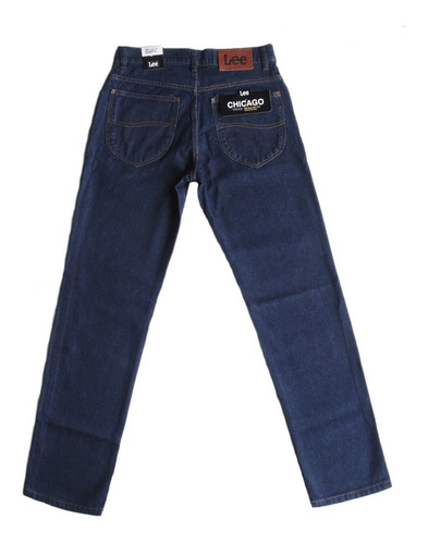 Calça Jeans Lee Chicago Masculina Tradicional Algodão Escura