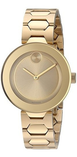 Reloj Movado Mujer De Cuarzo Suizo Y Oro Plateado Modelo 360