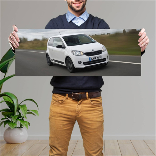 Cuadro 30x80cm Auto 2014 Skoda Citigo Monte Carl 197