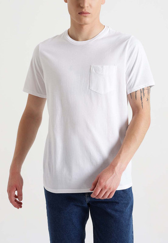 Polera Pocket Tee Slim Fit Blanca Dockers