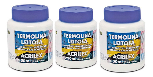 3 Termolina Leitosa 250ml Acrilex
