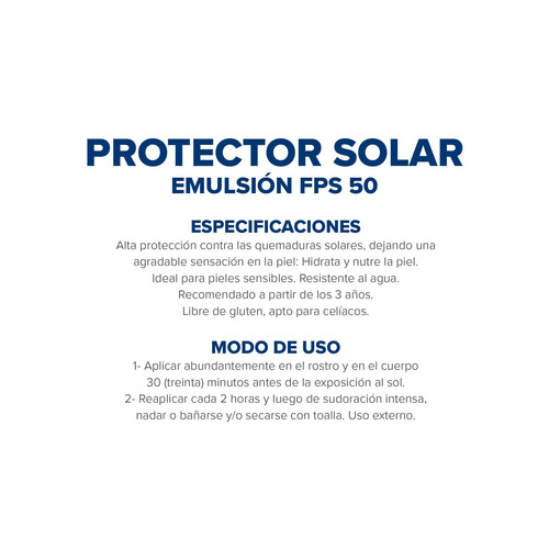 Dermaglós Solar FPS 50 Emulsión 380 mL