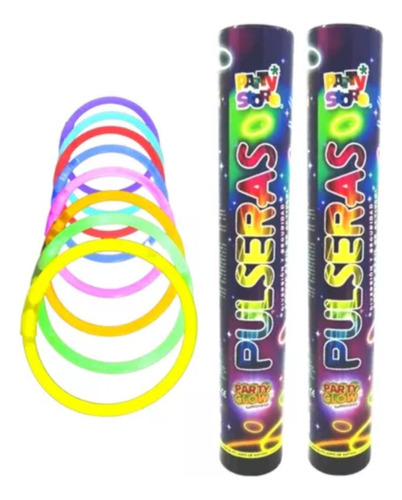 Pulseras Luminosas Neon X 50. Cotillon