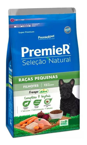 Ração Premier Seleção Natural Filhote Raças Pequenas 1kg