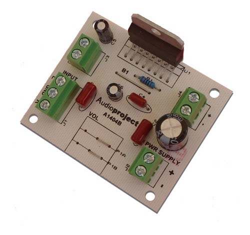 Imagen 2 de 5 de Mini Amplificador Estereo 38+38 W Sin Vol - Audioproject