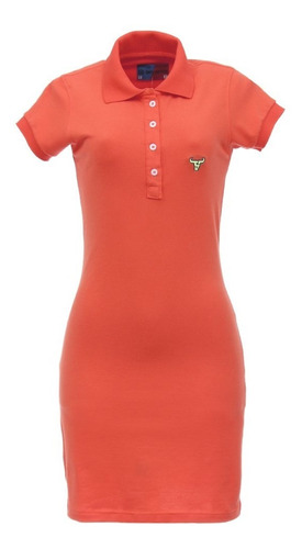 Vestido Gola Polo Feminino Coral Smith Brothers 27534