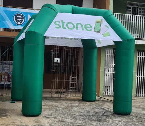 Tenda Inflavel 3x3 Teto Personalizado Completa 220v Ou 110v