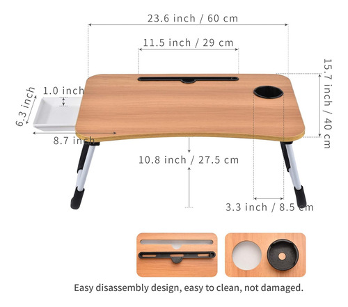 Mesa De Regazo Laptop, Bandeja De Cama Laptop, Soporte ...