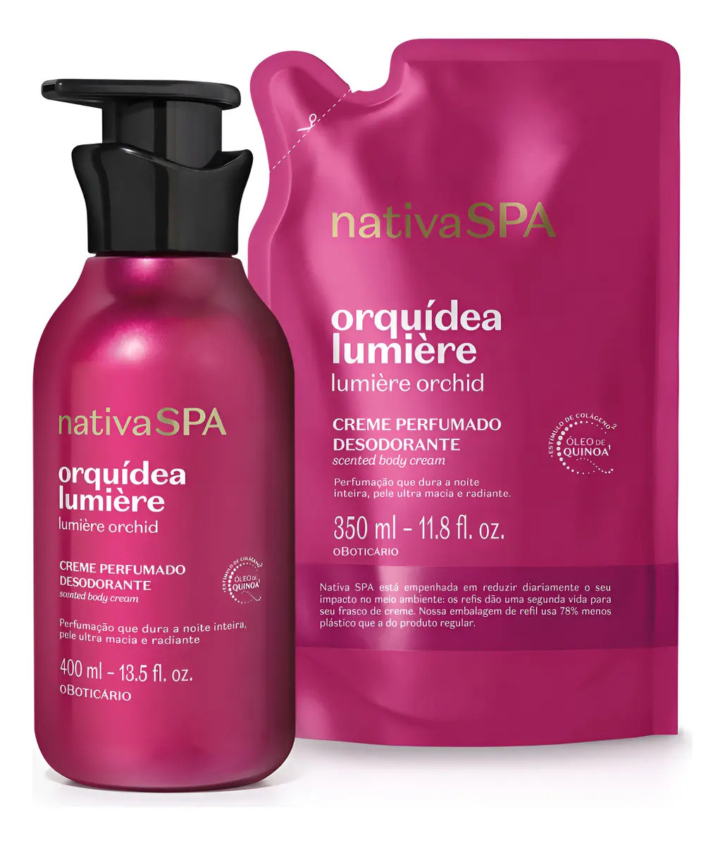 Combo Nativa Spa Orquidea Lumière: Creme Perfumado Desodoran