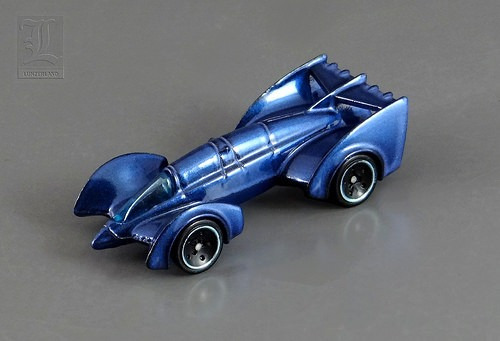 Imagem 3 de 5 de Batman Live! Batmobile Azul Hot Wheels - 2x Sem Juros