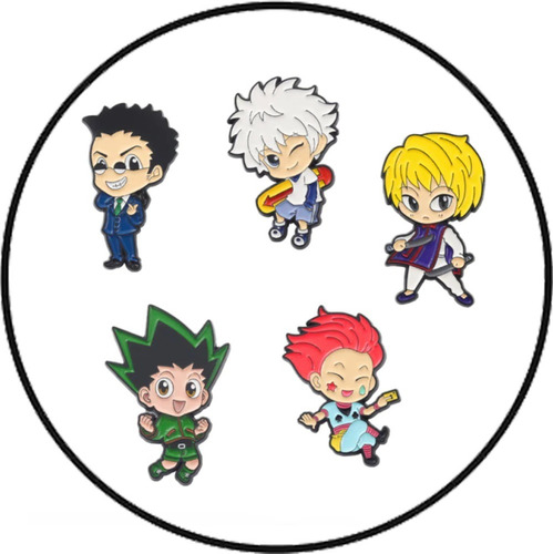 Pin Broches Cazador X Hunter X Anime / Set 5 Pin