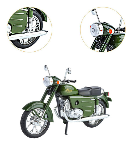 Xfw3 Modelo De Motocicleta De Aleación A Escala 1:10, Verde