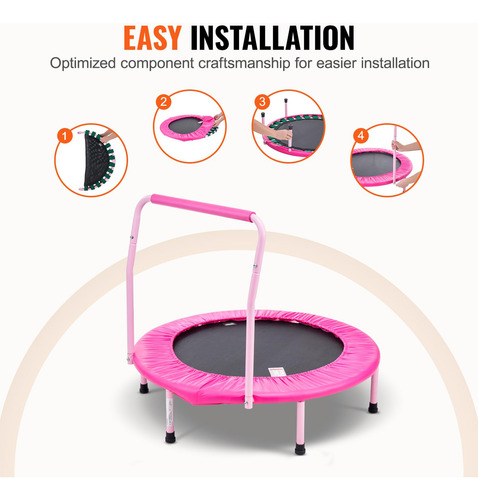 Trampolín Vevor 36 Niños Para Interiores Y Exteriores Con As