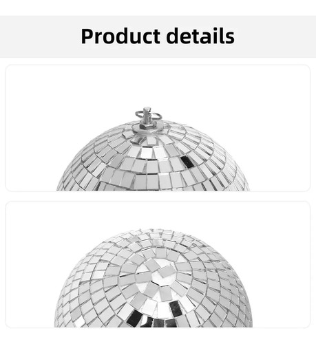 Espelho De Bola De Discoteca, Diâmetro Da Bola: 30 Cm E