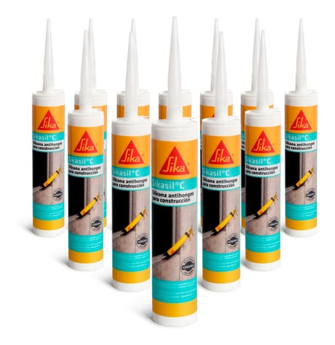 Sika Sikasil C (neutra) 300 Cc Pack De X12 Unidades