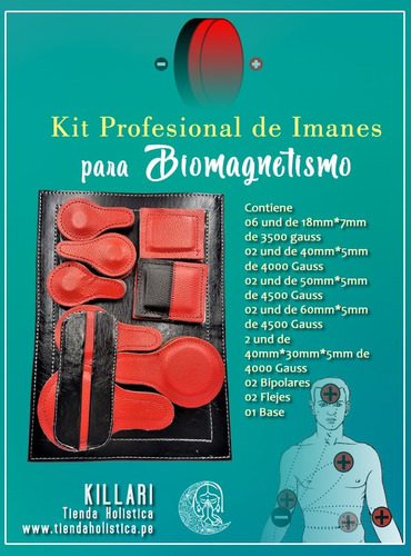 Kit Profesional De Imanes Para Biomagnetismo Medico