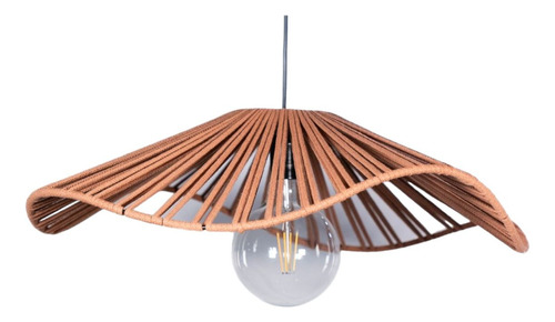 Colgante Techo Capelina 1 Luz 60cm Diametro Rustico