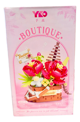 Bloque P/ Armar De Flores Muchos Modelos Y Colores Canasto 395