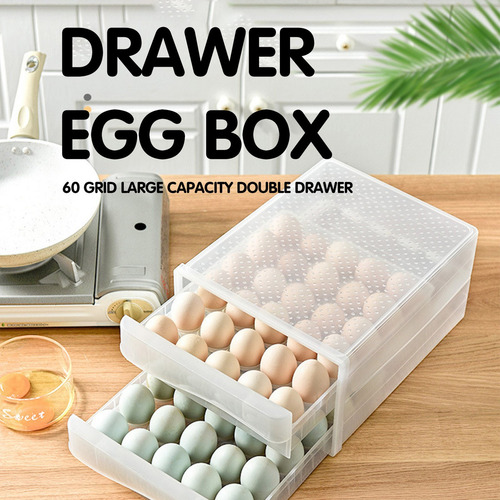 Caja De Huevos K Storage Con 30 Rejillas, Contenedor De Comi