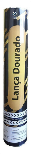Lança Confete Retangular Dourado Papel Crepom - 30cm
