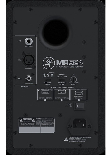 Imagen 4 de 10 de Mackie Mr524 Monitores Estudio Activos Potencia 5 (par) Cuot