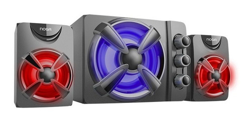 Imagen 1 de 3 de Parlantes Pc Computadora Notebook Tv 2.1 Gamer Rgb Noga 650p