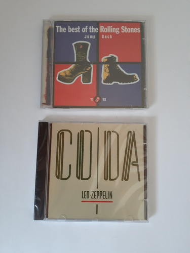 Cds:  Rolling Stones E Led Zeppelin  ( Novos/ Lacrados).