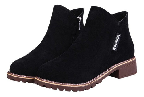Mulheres Ankle Boots Short Martin Botas Chunky Heels Botas S | Mercado Livre