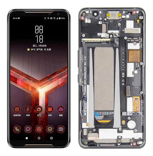 A Pantalla Lcd Con Marco Para Asus Rog Phone Zs600kl Z01qd