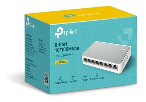 Imagen 5 de 6 de Switch 8 Puertos Tp Link 10/100 Mbps Internet Pc